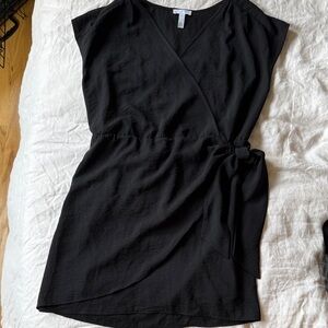 keith Black Wrap Dress